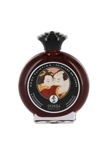 Shunga Bodypainting - Farba jadalna do malowania po ciele truskawki i szampan