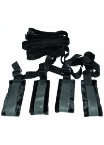 S&M Bed Bondage Restraint Kit – Zestaw kajdanek i pasów