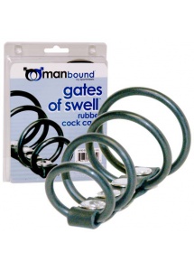 Manbound Gates of Swell Rubber Cock Cage – Klatka na członka