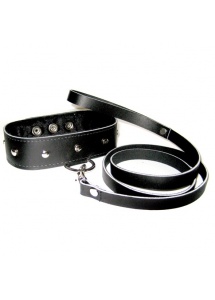 Sportsheets Leather Collar & Leash Set – Obroża i smycz SM