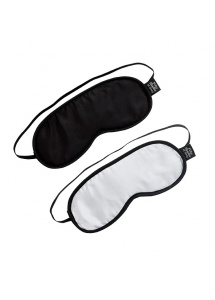Pięćdziesiąt twarzy Greya Soft Blindfold Twin Pack - Satynowa opaska na oczy 2sztuki