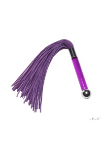 Lelo Sensua Suede Whip – Ekskluzywny pejcz skórzany  fioletowy