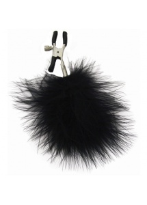 S&M Feathered Nipple Clamps – Zaciski na sutki, z futerkiem