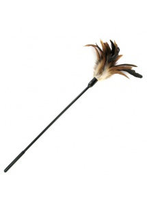 Sportsheets Starburst Tickler – Miotełka z piórkami  do fantazji erotycznych beżowa