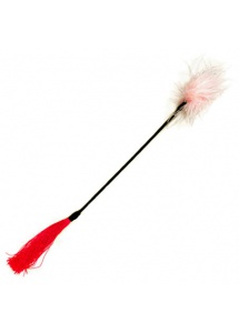 S&M Whip & Tickle – Pejcz z dwoma końcówkami różowy