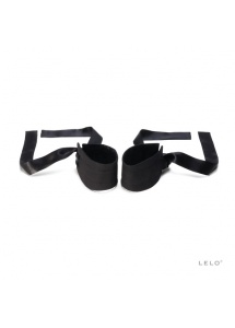 Lelo Etherea Silk Cuffs – Jedwabne ekskluzywne kajdanki czarne
