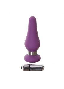 Plaisirs Secrets Butt Plug Medium Purple – Plug analny średni z wibracjami
