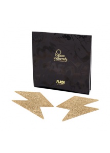 Naklejki na sutki - Bijoux Indiscrets Flash  - złota błyskawica