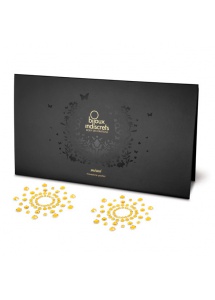 Diamentowe ozdoby na sutki i ciało - Bijoux Indiscrets Mimi okręgi złoto