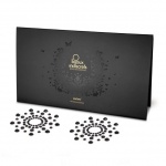 Diamentowe ozdoby na sutki i ciało - Bijoux Indiscrets Mimi okręgi czerń