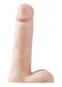 Dildo realistyczne - PIPEDREAM Basix Rubber Works 8" Dong naturalny