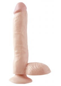 Dildo realistyczne z przyssawką - PIPEDREAM Basix Rubber Works 9" Suction Cup Dong