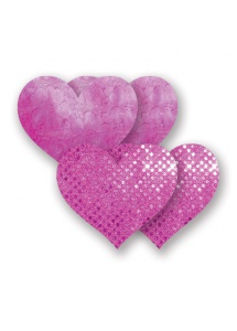 Nakładki na sutki bieliźniane - Nippies Solid Rio Heart