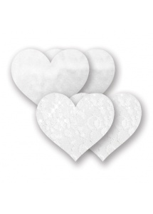 Nakładki na sutki bieliźniane - Nippies Bride Like A Virgin Heart