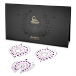 Ozdoby z klejnotów na sutki i ciało - Bijoux Indiscrets Flamboyant fioletowy