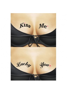 Tatuaże czasowe na dekolt - Ta-Ta-Toos Kiss Me & Lucky You