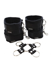 Komplet do wiązania w kołyskę - Sportsheets Hog Tie & Cuff Set