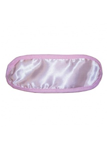 Maska na oczy - S&M - Satin Blindfold jasno różowa