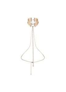 Obroża z łańcuszkami - Bijoux Indiscrets Désir Métallique Collar złota
