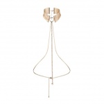 Obroża z łańcuszkami - Bijoux Indiscrets Désir Métallique Collar złota