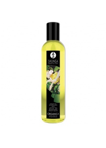 Organiczny olejek do masażu - Shunga Massage Oil Organica Erotic Green Tea Zielona Herbata
