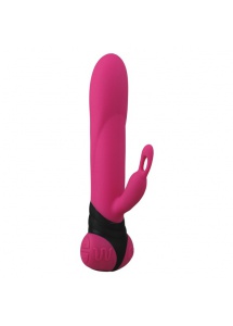 Wibrator ze stymulatorem łechtaki - Adrien Lastic - Bonnie & Clyde Vibrator Pink