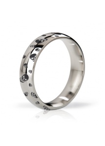 Stalowy pierścień na penisa - Mystim His Ringness Earl Polished & Engraved 51m