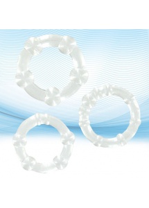 Trzy pierścienie na penisa - XLsucker Beaded Cockrings