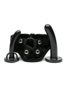 Zestaw strap-on dla początkujących - Tantus Bend Over Beginner Harness Kit  czarny