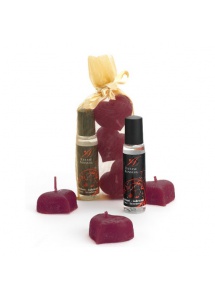 Zestaw lubrykant plus świece - Extase Sensuel Naughty Kit Silk Nights