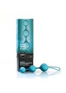 Zestaw kulek Kegla - Key by Jopen Stella III Kegel Ball Set  potrójne, niebieskie