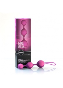 Zestaw kulek Kegla - Key by Jopen Stella III Kegel Ball Set  potrójne, różowe
