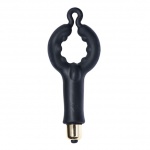 Pierścień wibrujący ze stymulatorem łechtaczki - Rocks-Off 4US 7-Speed czarny