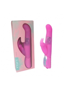 Wibrator z obrotową główką i stymulatorem łechtaczki - Layla Gigli Vibrator