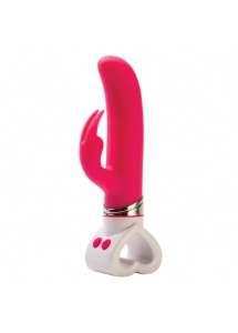 Wibrator ze stymulatorem łechtaczki - Rocks-Off Roxy Rabbit  różowy