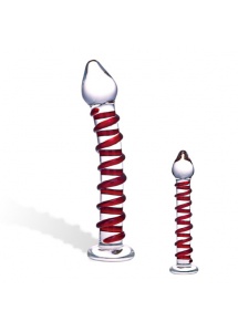 Dildo szklane - Glas Mr. Swirly Glass Dildo