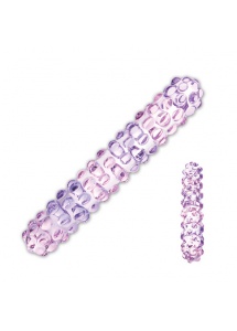 Dildo szklane - Glas Purple Rose Nubby Glass Dildo