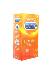 Prezerwatywy stymulujące - Durex Excite Me Condoms 12 szt