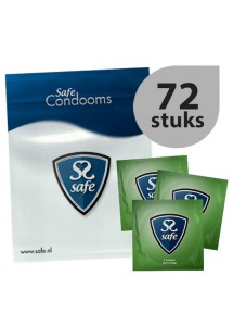 Prezerwatywy z aloesem - Safe Caring Condoms Aloe Vera 72szt