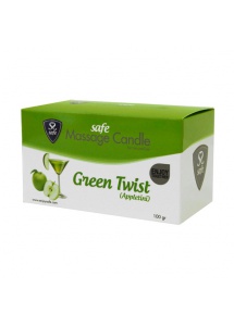 Świeca do masażu - Safe Massage Candle Green Twist Appletini jabłka