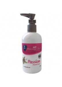 Żel nawilżający i do masażu - Safe Massage 2 in 1 Passion Passion Fruit marakuja