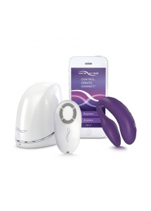 Stymulator sterowany przez iPhone/Samsung - We-Vibe 4 Plus fioletowy
