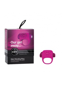 Wibrujący pierścień na penisa - Key by Jopen Halo Cock Ring różowy