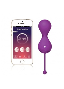 Sterowany aplikacją trenażer mięśni Kegla - Magic Motion Smart Kegel Ball Twins Purple