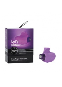 Wibrator na palce - Key by Jopen Aries Finger Massager fioletowy
