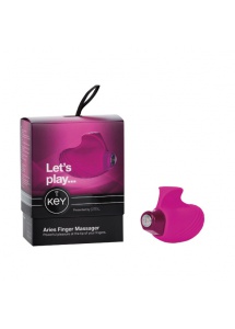 Wibrator na palce - Key by Jopen Aries Finger Massager różowy