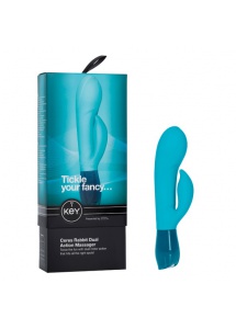 Wibrator z króliczkiem - Key by Jopen Ceres Rabbit niebieski