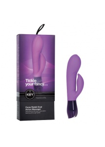 Wibrator z króliczkiem - Key by Jopen Ceres Rabbit fioletowy