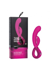 Wibrator z króliczkiem - Key by Jopen Leia Rabbit różowy