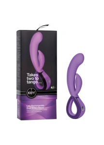 Wibrator z króliczkiem - Key by Jopen Leia Rabbit fioletowy